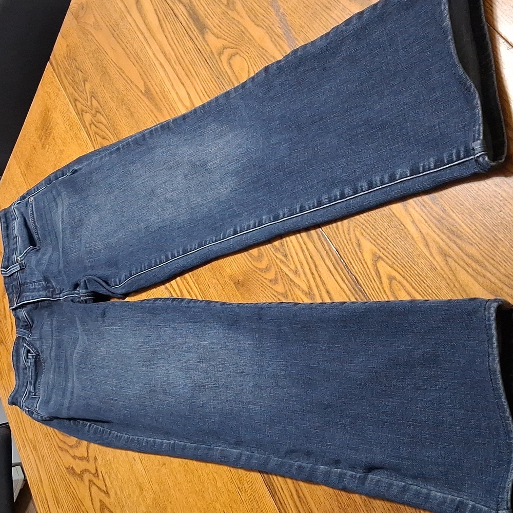 NYDJ Jeans Womens 4 BLUE MARILYN STRAIGHT  Denim Used Preowned
